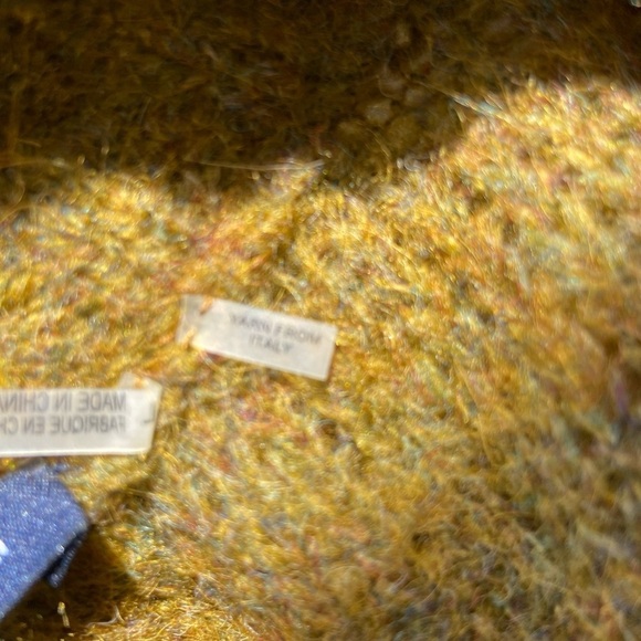 Magaschoni Cardigan Sweater L Silk Mohair Blend Green Chunky Knit Pockets Long - Picture 5 of 12